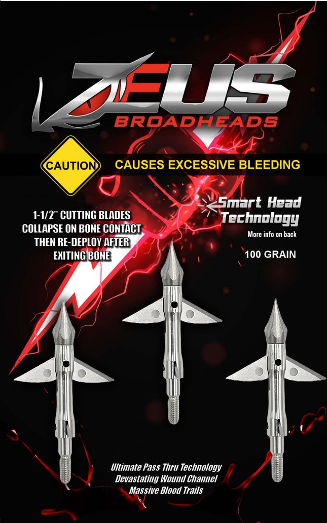 ZEUS 125 GRAIN BROADHEADS (3 PACK)