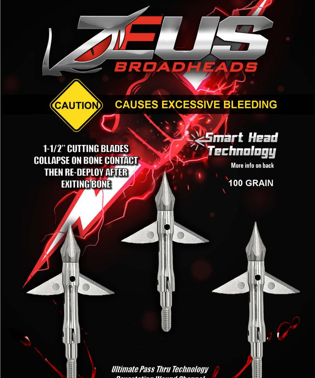 ZEUS 125 GRAIN BROADHEADS (3 PACK)