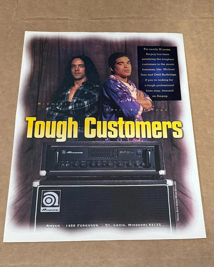 AMPEG AMPS - Michael Inez & Oteil Burbridge - 1998 Print Advertisement