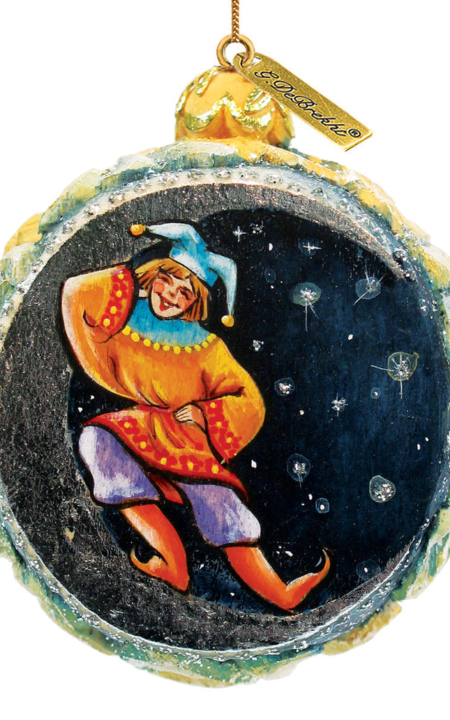 Winter Forest Sculpted Hand-Painted Christmas Ornament by G. DeBrekht - Nativity Holiday Decor - 622771