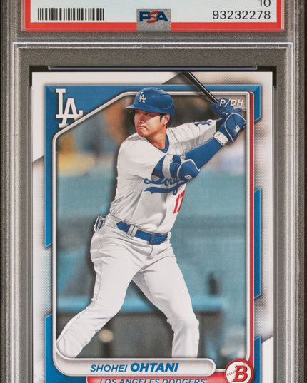 Graded 2024 Topps Bowman Shohei Ohtani #33 Baseball Card PSA 10 Gem Mint