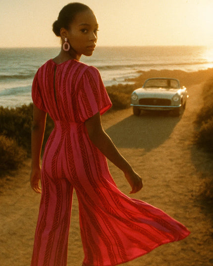 Fuschia Maxi Jumpsuit