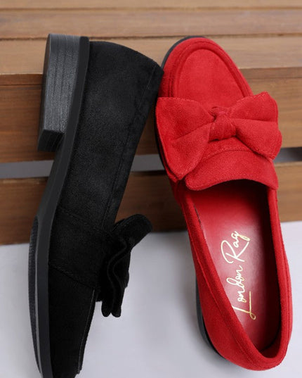 Havisham Bow Accent Heeled Loafers