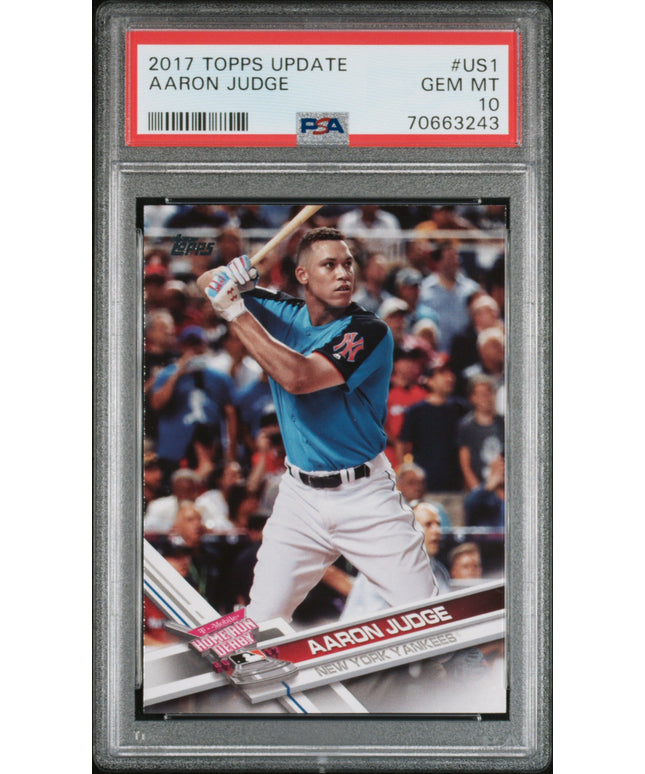 Graded 2017 Topps Update Aaron Judge #US1 Rookie RC Baseball Card PSA 10 Gem Mint