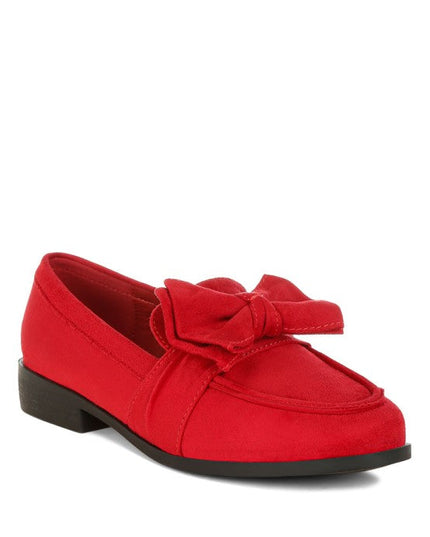 Havisham Bow Accent Heeled Loafers