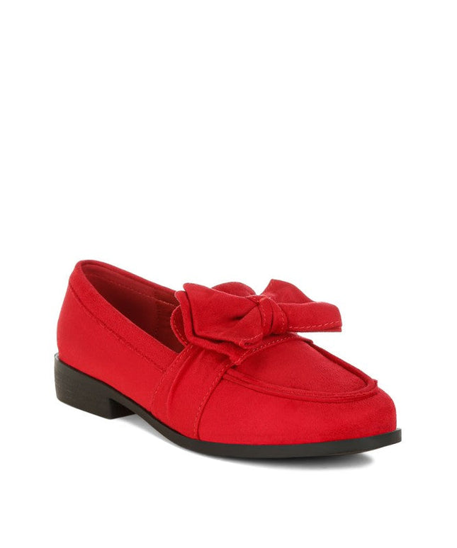 Havisham Bow Accent Heeled Loafers
