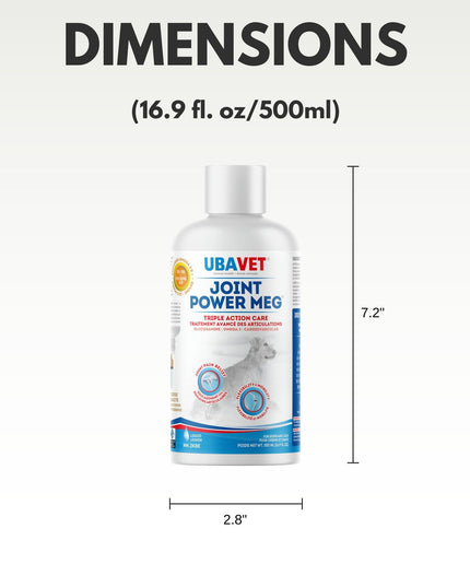 UBAVET Joint Power MEG Maximum Joint Care Liquid for Cats and Dogs