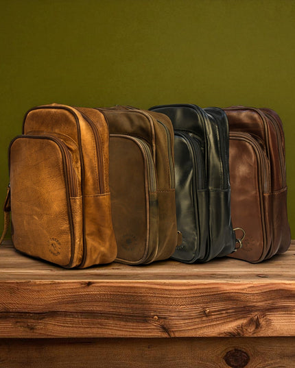 Bovine Leather Sling Bag - Brown