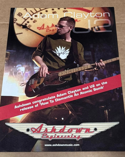 Ashdown Engineering - Adam Clayton of U2 - 2005 Print Advertisement