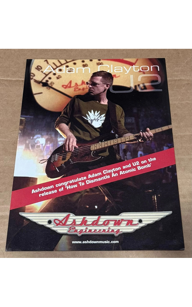 Ashdown Engineering - Adam Clayton of U2 - 2005 Print Advertisement
