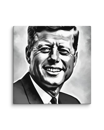 John F. Kennedy Portait on Canvas