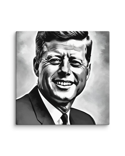 John F. Kennedy Portait on Canvas