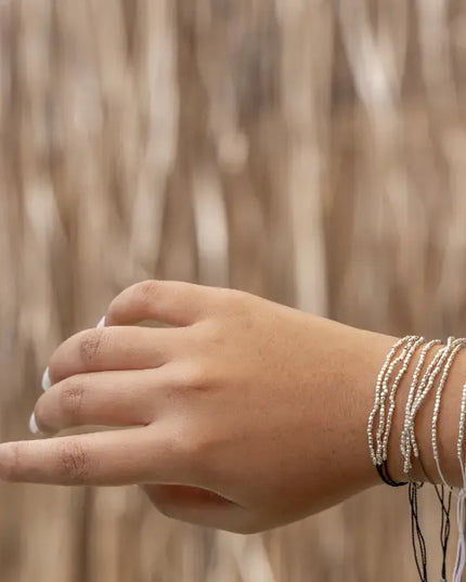 Terra Layered Bracelets in Silver