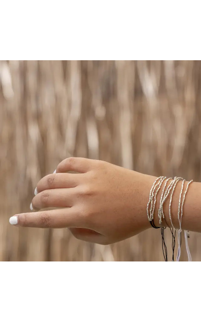 Terra Layered Bracelets in Silver