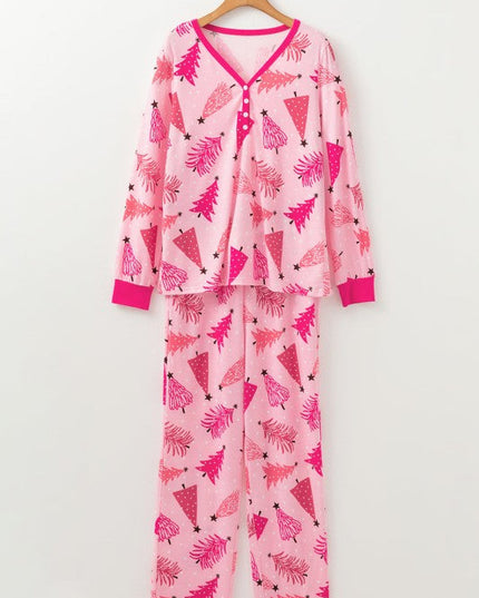 Christmas Tree Pullover and Pants Lounge Set