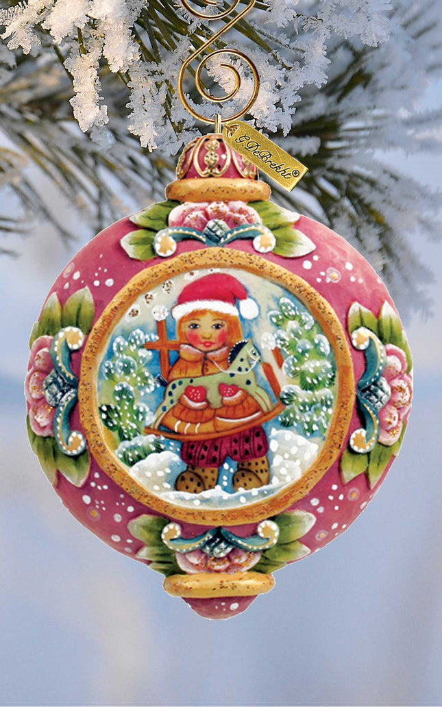Christmas Gift Sculpted Hand-Painted Christmas Ornament by G. DeBrekht - 6102422
