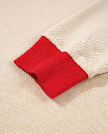 GAME DAY Letter Graphic Round Neck Sweatshirt