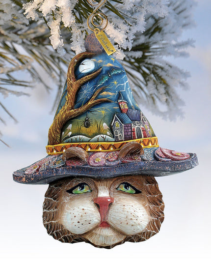 Halloween Cat Sculpted Ornament by G. DeBrekht - 621146
