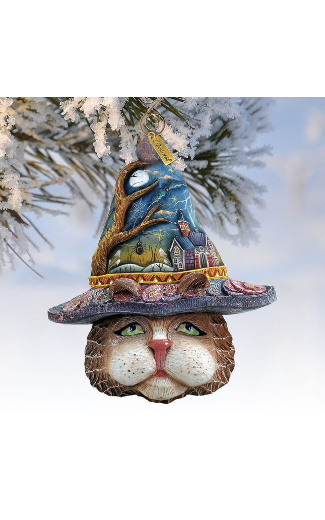 Halloween Cat Sculpted Ornament by G. DeBrekht - 621146