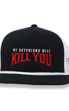 Flatbill Black/White Rope