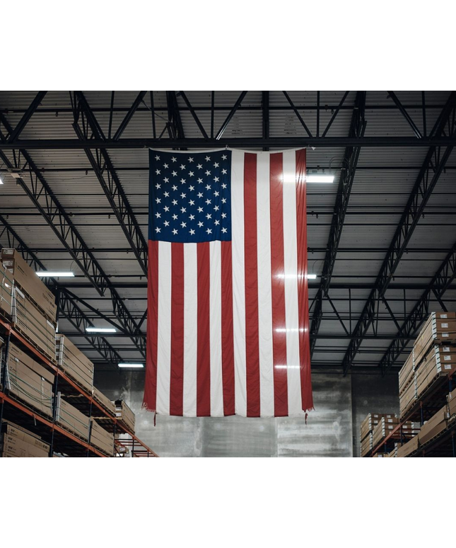 Double Sided American Flag for Vertical Viewing *Made in USA*