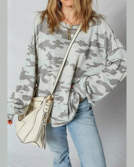 Camouflage Long Sleeve Sweatshirt