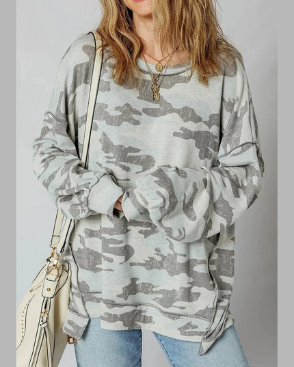 Camouflage Long Sleeve Sweatshirt