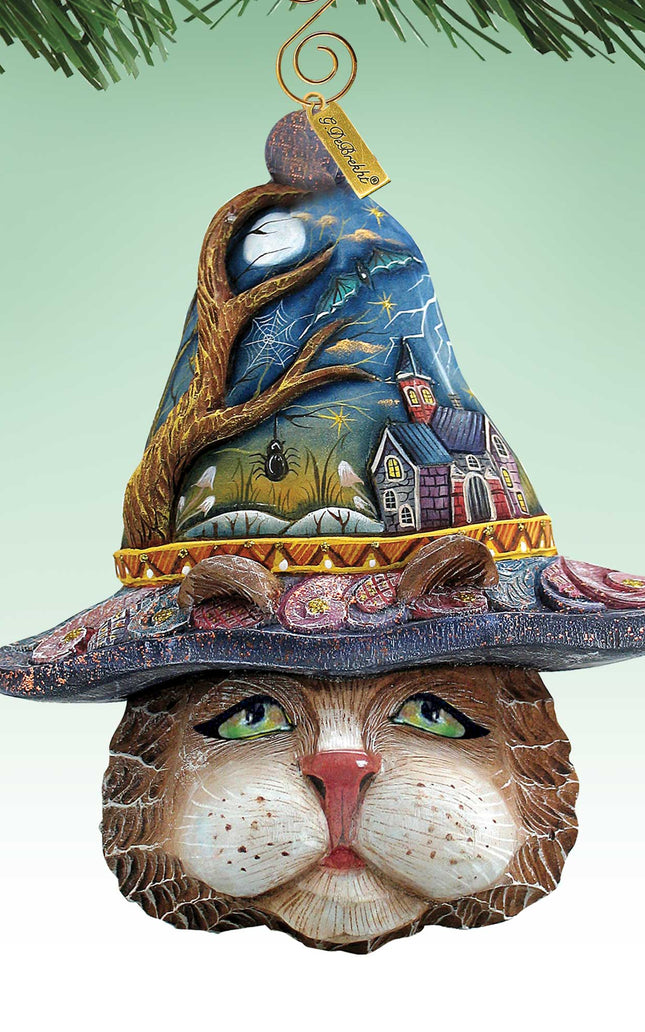 Halloween Cat Sculpted Ornament by G. DeBrekht - 621146