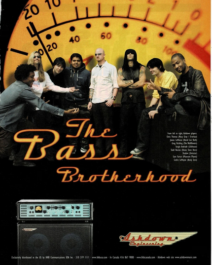 Ashdown Engineering - LoMenzo / Andrade / Shadow / Richling - 2002 Print Ad