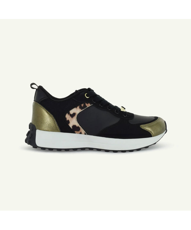 BASTILLE: RETRO RUNNER - BLACK/ANIMAL PRINT