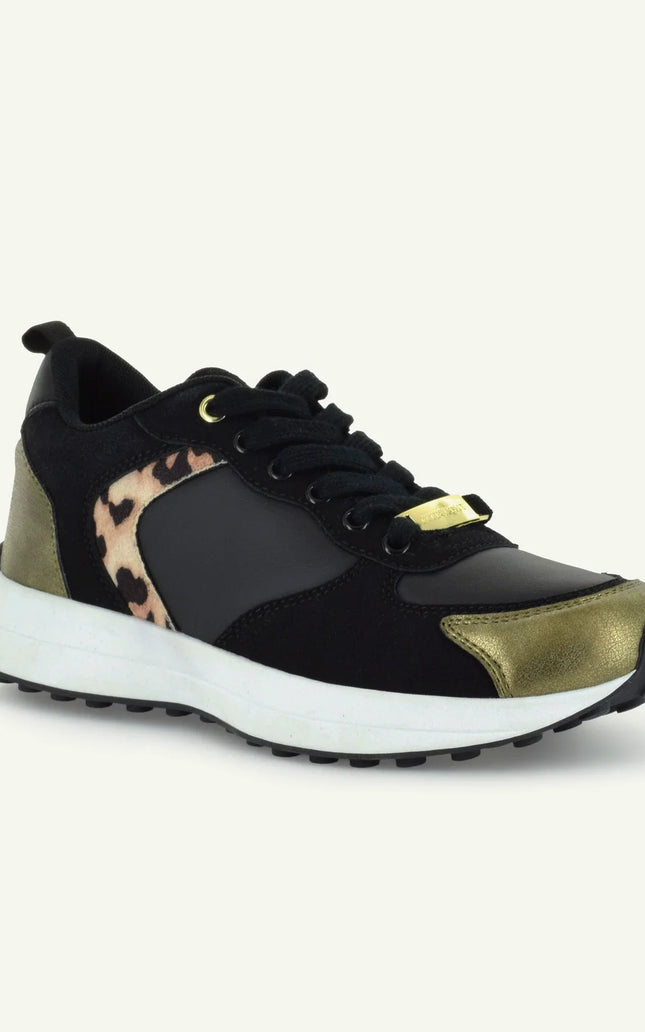 BASTILLE: RETRO RUNNER - BLACK/ANIMAL PRINT
