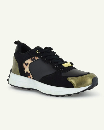 BASTILLE: RETRO RUNNER - BLACK/ANIMAL PRINT
