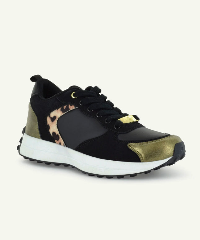 BASTILLE: RETRO RUNNER - BLACK/ANIMAL PRINT