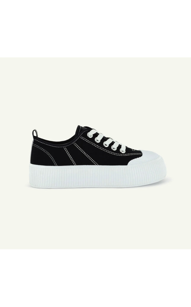 COURT ROYALE: VULCANIZED COURT SHOE - BLACK/WHITE