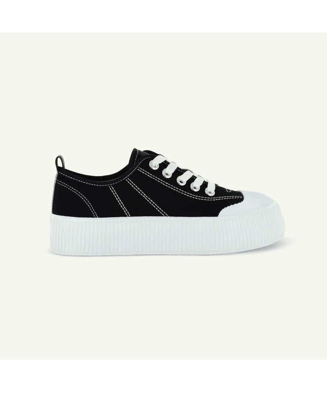 COURT ROYALE: VULCANIZED COURT SHOE - BLACK/WHITE