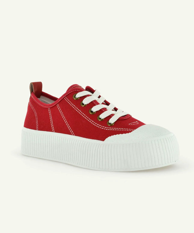 COURT ROYALE: VULCANIZED COURT SHOE - RED
