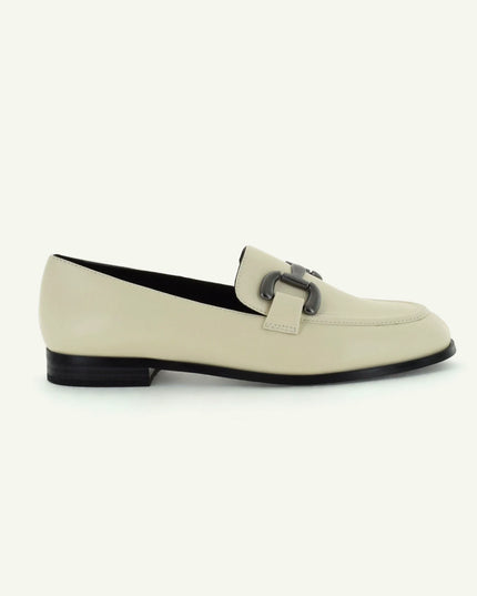 GEORGINA: CLASSIC LOAFER - ECRU