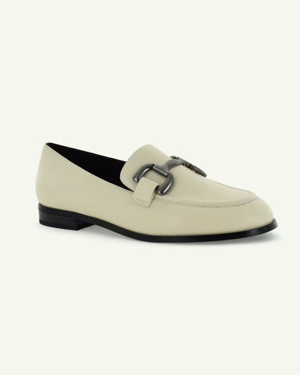 GEORGINA: CLASSIC LOAFER - ECRU