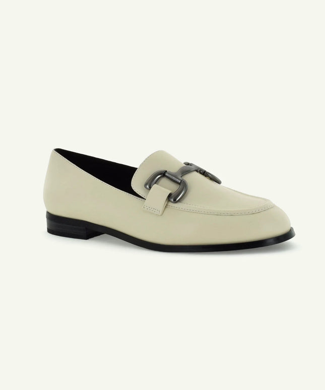 GEORGINA: CLASSIC LOAFER - ECRU