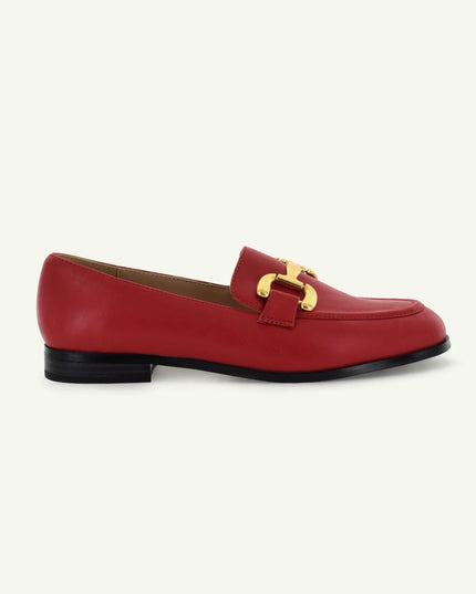 GEORGINA: CLASSIC LOAFER - CARDINAL