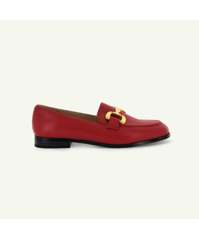 GEORGINA: CLASSIC LOAFER - CARDINAL