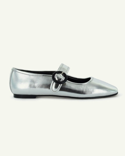 MARIANA: FLAT MARY JANE - SILVER