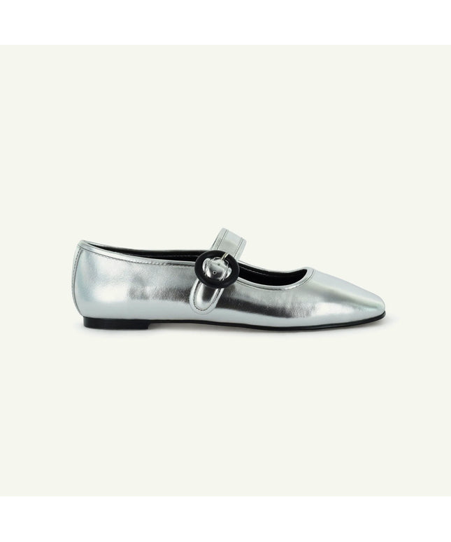 MARIANA: FLAT MARY JANE - SILVER