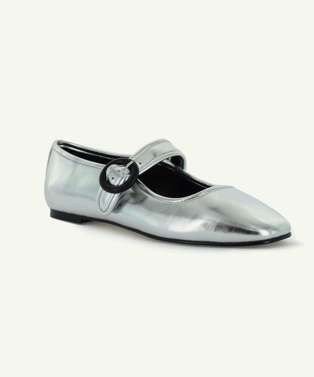 MARIANA: FLAT MARY JANE - SILVER
