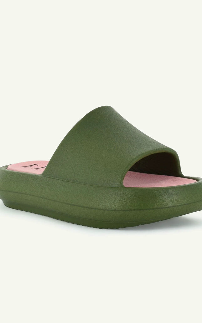 ST. TROPEZ: PLATFORM SLIDE - OLIVE