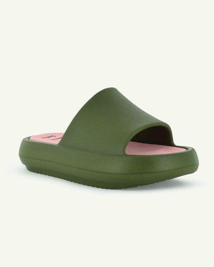ST. TROPEZ: PLATFORM SLIDE - OLIVE