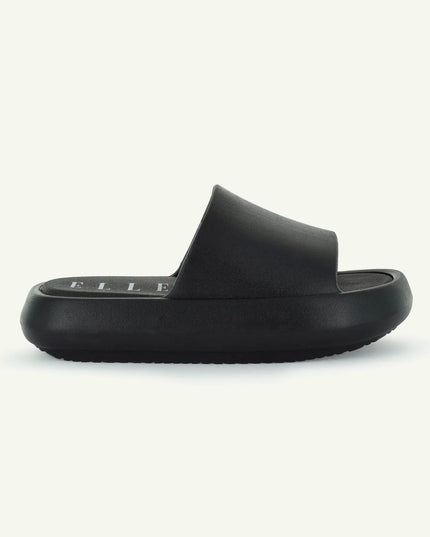 ST. TROPEZ: PLATFORM SLIDE WOMEN - BLACK