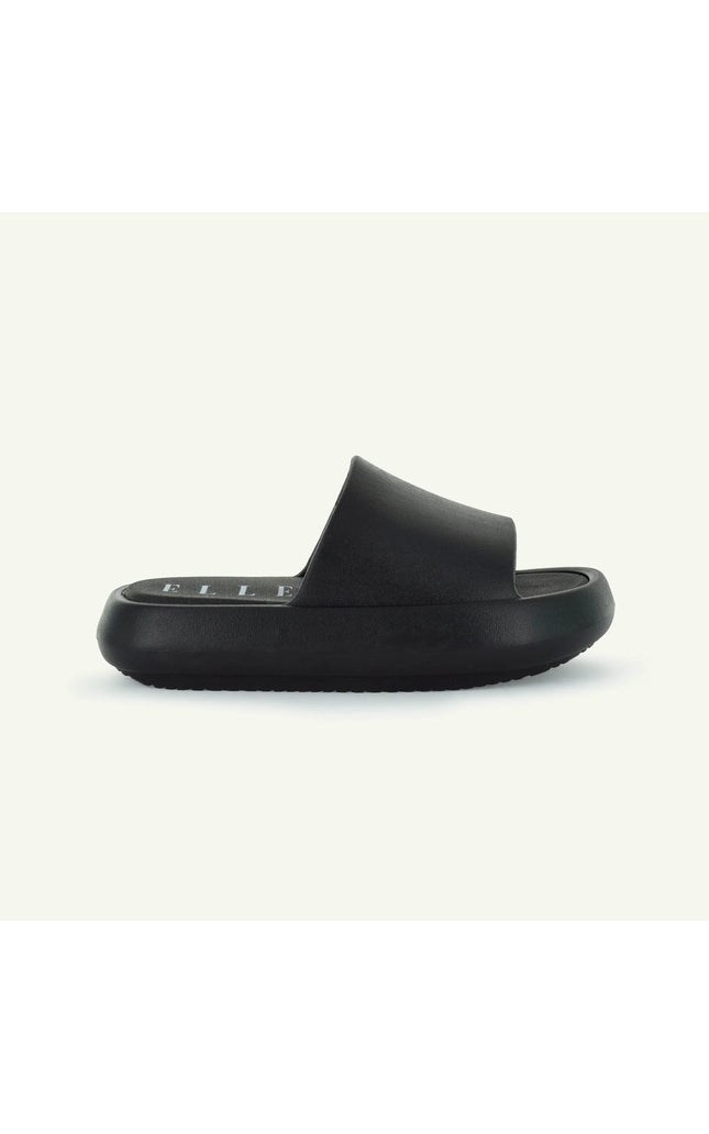 ST. TROPEZ: PLATFORM SLIDE WOMEN - BLACK
