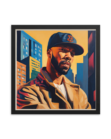 Common Portrait on Matte Paper Framed Poster