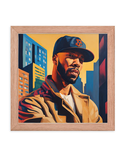 Common Portrait on Matte Paper Framed Poster